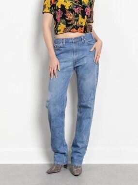 Vintage Levi's 505 Boyfriend Jeans: Faded Relaxed Fit, Made in USA / 42 Inch